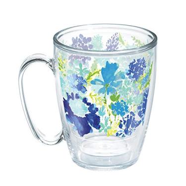 Imagem de Tervis Copo térmico Fiesta Meadow floral feito nos EUA com parede dupla mantém as bebidas frias e quentes, caneca de 473 ml, clássica sem tampa
