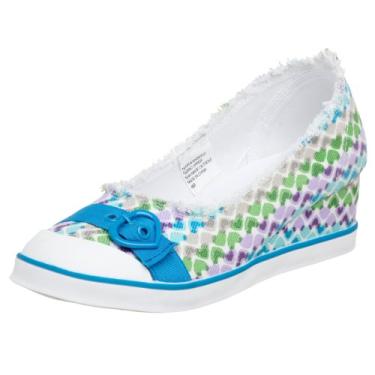 Imagem de UNIONBAY Tênis infantil pequeno com abraços e beijos, Azul multi, 1 Little Kid