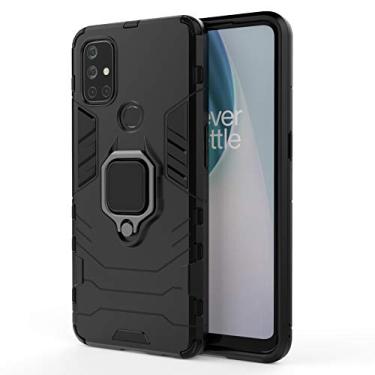 Imagem de Mobile phone accessories Para OnePlus Nord N10 5G PC + Caixa Protetora à prova de choque TPU com suporte de anel magnético phone case