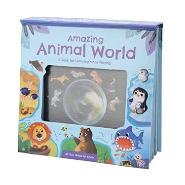 Imagem de Livros de aprendizagem inicial, brinquedos educacionais em inglês 3D Mais de 40 animais 7 ecossistemas para uso doméstico