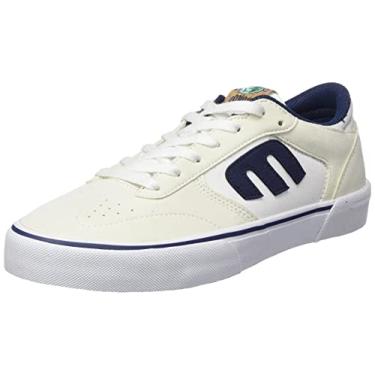 Imagem de Etnies Windrow Vulc Tênis de skate masculino de cano baixo, Branco, azul, 8.5