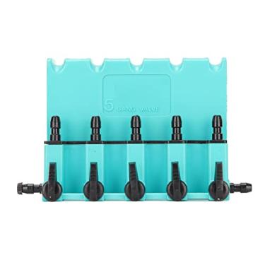 Imagem de Válvula de controle de fluxo de ar de aquário 5 vias controle de fluxo de ar de aquário válvula swtich divisor de tanque de peixes acessórios para tanque de peixes
