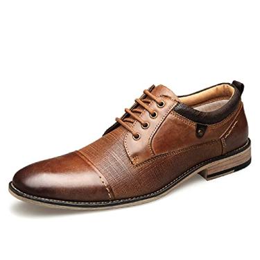 Imagem de Sapatos masculinos formais de couro para homens mocassins casuais de couro sapatos de condução leves sapatos de negócios