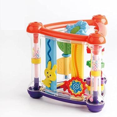 Imagem de Brinquedo educativo para o bebê 0-12 meses atividade jogar cubo desenvolvimento infantil, IBMKIDS