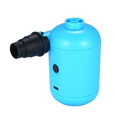 Imagem de Tingpai Conector usb bomba de ar elétrica dc bomba de ar barco de bor cha cama inflável sofá inflável ar inflável de dupla fin dade bomba de ar azul
