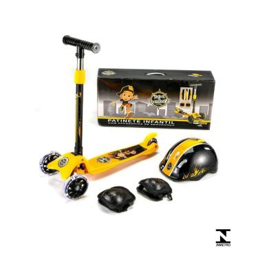 Imagem de Kit Patinete Aventura Amarelo - Unitoys