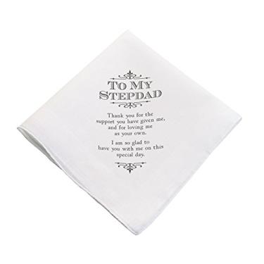 Imagem de Lillian Rose Lembrança de algodão para presente de casamento padrasto branco, 43 cm