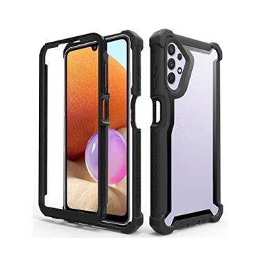 Imagem de Capa de telefone transparente com moldura à prova de choque para Samsung Galaxy A13 A53 A33 A73 A22 A72 A52 A32 A71 A70 A70S A51 A20S Capa protetora, preta, para Galaxy A13 5G