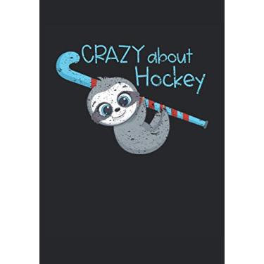 Imagem de Crazy about Hockey Notebook: Cahier à points, format B5 avec couverture souple, 120 pages numérotées avec table des matières et aperçu annuel, ... joueurs, comme agenda, suivi d'entraînement