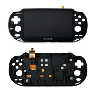 Imagem de Rinbers® BLACK LCD Screen Display Touch Panel Glass Digitizer Assembly with Frame Combo Replacement for Playstation PS Vita PSV PCH-1001 PCH-1101