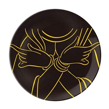 Imagem de Culture Religion Hand Busto prato decorativo de porcelana salver talheres jantar prato
