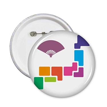 Imagem de Broches japoneses para fãs de perícias da cidade com emblema de botão, 5 peças