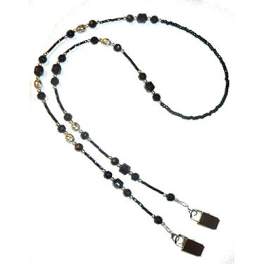 Imagem de Women's Beaded Lanyard 90cm , Bulldog Clips - Super Slim Black