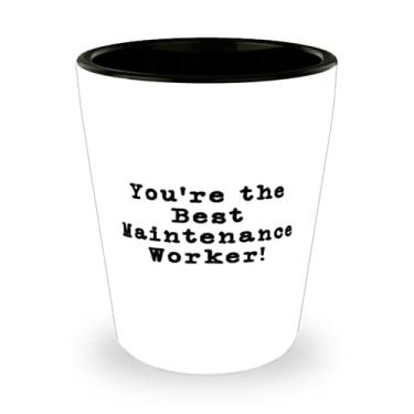 Imagem de Você é o melhor trabalhador de manutenção! Copo de cerâmica para trabalhador de manutenção, presentes chiques para o funcionário de manutenção