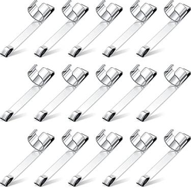 Imagem de Zonon Metal Pencil Clips Slide on Pencil Pocket Epoxy Pen Clips Snap In, Ink Pen Holder Hangable Portable for Pocket Office Home(20 Pieces)
