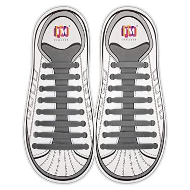 Imagem de No Tie Shoelaces for Kids and Adults, Elastic Shoe Laces for Sneakers, Silicone Tieless Laces