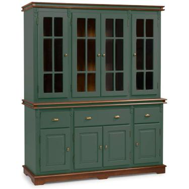 Imagem de Cristaleira Arca e Oratório 8 Portas 3 Gavetas Manchester 2055 Linz Móveis - Verde Musgo/Imbuia