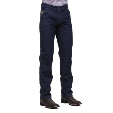 Imagem de Calça Jeans Carpinteira Masculina 100% Algodão Azul Escuro Os Vaqueiros 32227
