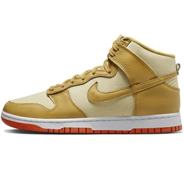 Imagem de Nike Dunk High Black White (2021) Código de estilo: DD1399-105, Gold Team Gold Wheat, 44