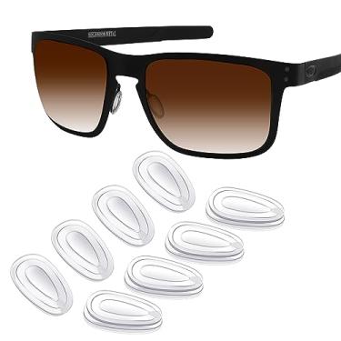 Imagem de Mryok 4 pares de plaquetas de nariz de substituição para óculos de sol Oakley Holbrook de metal