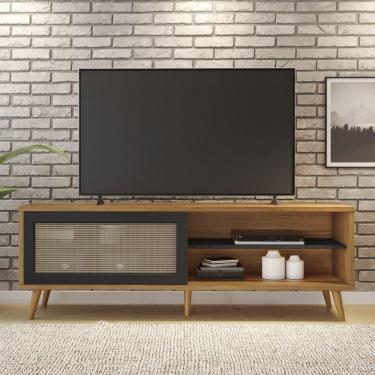 Imagem de Rack para TV até 60 Polegadas 1 Porta NT 1175 Notável Móveis Freijo Trend/Preto TX