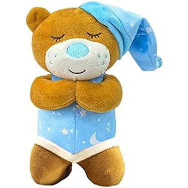 Imagem de Urso de Pelúcia Ora Reza Pai Nosso 20cm Azul, Unik Toys, Multicor