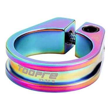 Imagem de AMLESO Braçadeira para selim de bicicleta, braçadeira para fichário, liberação rápida, coleira de selim CNC, clipe de tubo de bloqueio para bicicleta, bicicleta, estrada, mountain bike, esporte MTB, 34,9 mm colorido