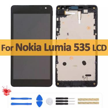 Imagem de Tela LCD de 5 0 polegadas para nokia lumia 535 n535 rm-1090 versão 2s 2c  tela sensível ao toque