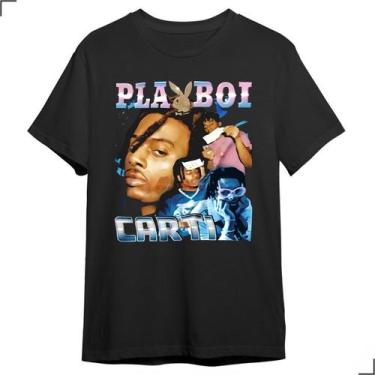 Imagem de Camiseta Básica Rapper Playboi Tumblr Carti Coelinho Hip Hop - Asulb