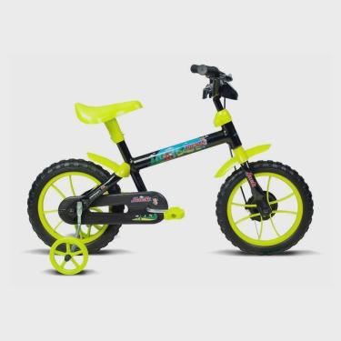 Imagem de Bicicleta Jack Preto e Verde Limão - Aro 12 - Verden Bike