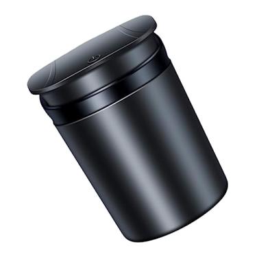 Imagem de Gatuida 2 Peças cinzeiro de carro lata de lixo ao ar livre com tampa recipiente de cinzas de carro lata de lixo com tampa lata de lixo para carro cinzeiro para carro universal
