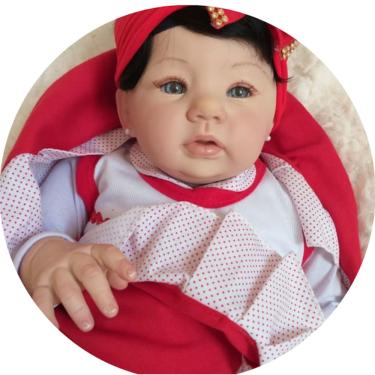 Imagem de Bebe Reborn Boneca Realista Corpo de Pano