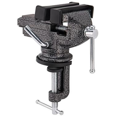 Imagem de Torno de mesa universal de 7,6 cm, grampo de bancada portátil com fixação de torno doméstico, grampos de base giratória de 360°, ferramenta fixa para marcenaria, criações artesanais, metalúrgicos,