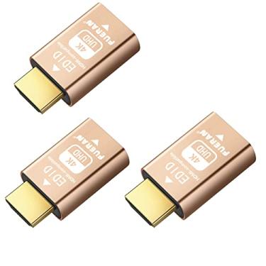 Imagem de FUERAN Estabilizador de sinal HDMI (EDID Lock Screen) Mac Thunderbolt Through DDC EDID emulador para uso com divisores de vídeo, receptor AV, interruptores e extensores (sem cabeça) 4k-3840x2160@60Hz