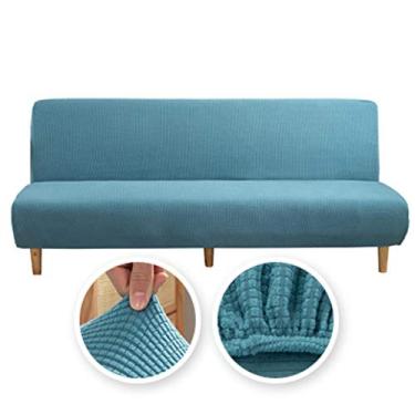 Imagem de Capa de sofá sem braços, toalha de sofá, tudo incluído, capa personalizada, elástica, para sofá, almofada, antiderrapante, 1 peça