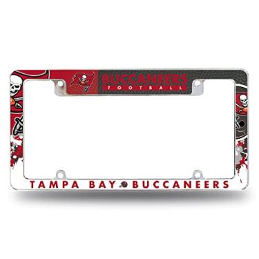 Imagem de Rico Industries NFL Tampa Bay Buccaneers Primary 30,48 cm x 15,24 cm Moldura de placa automotiva para carro/caminhão/SUV