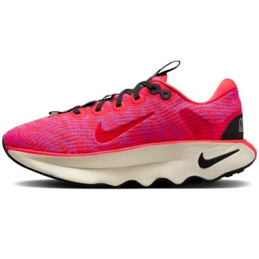 Imagem de Nike Motiva Tênis feminino de caminhada (DV1238-101, branco/lilás flor/Barely Grape/branco), Crimson brilhante/sonho fúcsia/preto/carmesim brilhante, 37 BR