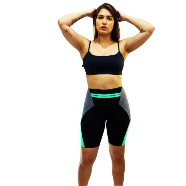 Imagem de Bermuda suplex poliamida DA Modas detalhe colorido-Feminino