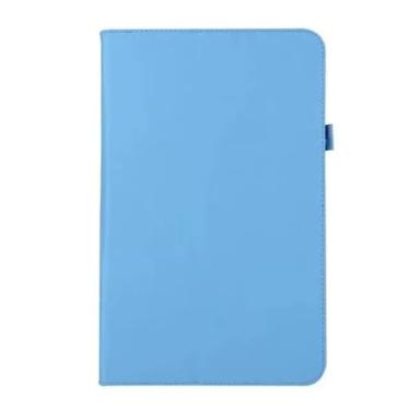 Imagem de Capa flip de couro PU para Amazon Fire HD10 2023 13ª geração HD 10 Plus 2021 11ª geração 2019 9ª 2017 7ª capa protetora (azul celeste, Fire HD10 2019)