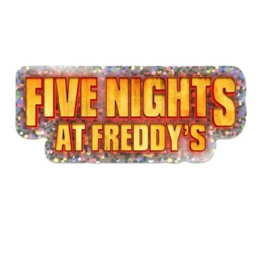 Imagem de Five Nights at Freddy's Logo Glitter Sticker - Five Nights Glitter Logo - 4.2" by 1.67" FNAF Fan Gift