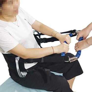 Imagem de Paciente idoso ajuda a puxar para cima, sentar para ficar em pé, auxiliares de caminhada, cinto de marcha, levantamento médico, alça ajustável com barra de apoio para deficientes, suporte AidLot capa