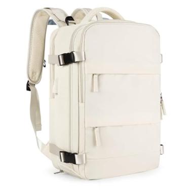 Imagem de Mochila grande de viagem feminina, mochila de mão, mochila de caminhada à prova d'água para esportes ao ar livre, mochila casual, mochila escolar para laptop de 14 polegadas com porta de carre type1