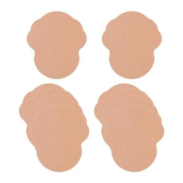 Imagem de Milageto 10 pçs remendo da axila almofada respirável descartável pele amigável macio suor absorvente fino verão suor absorvente remendo, tecido elástico