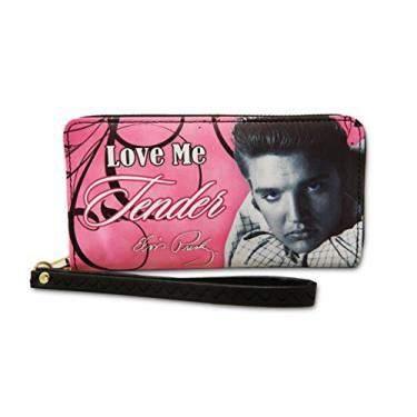 Imagem de Midsouth Products Carteira Elvis Presley - Love Me Tender, Multicolorido., Medium, Carteira com zíper