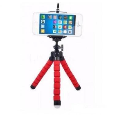 Imagem de Mini Tripé Com Suporte Para Celular Vermelho - Bp Comercio
