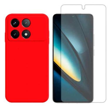 Imagem de Capa Aveludada Compativel Com Xiaomi Poco F6 Pro + Pelicula Hidrogel -