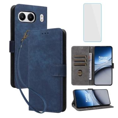 Imagem de IUQXU Capa carteira para celular 1+Nord 4 5G/OnePlus Nord 4 5G com protetor de tela [bloqueio RFID] couro flip porta-cartão feminino masculino capa de celular para OnePlus Nord4 One Plus 1 Plus Nord 4