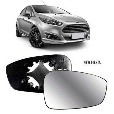 Imagem de Lente Retrovisor Ford New Fiesta 2013 a 2019 Direito - Evo-X Retroviso