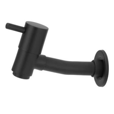Imagem de Torneira Link Black/Preto Tanque/jardim/lavatório Reta Metal - Modelar