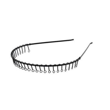 Imagem de Tiara Arco  De Ferro Metal Preto Acessório de cabelo 14cm - Lynx produ
